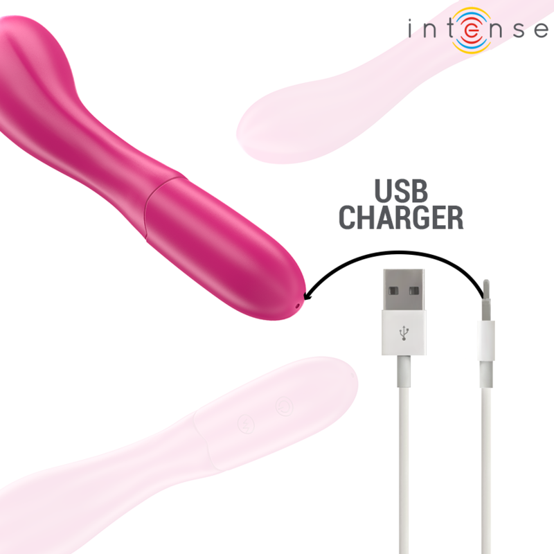 INTENSE - LISETTE VIBRATOR 19 CM WEICH 10 VIBRATIONSSTUFEN ROSA