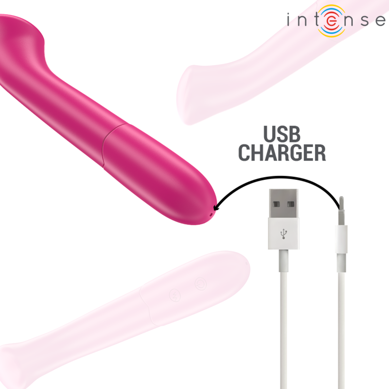 INTENSIV - PATY VIBRATOR 19 CM FLEXIBEL 10 VIBRATIONSSTUFEN MODELL 2 ROSA