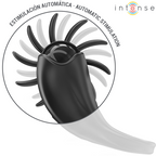 INTENSE - MABEL ANNEAU VIBRANT 10 VIBRATIONS AVEC STIMULATEUR DE CLITORIS NOIR