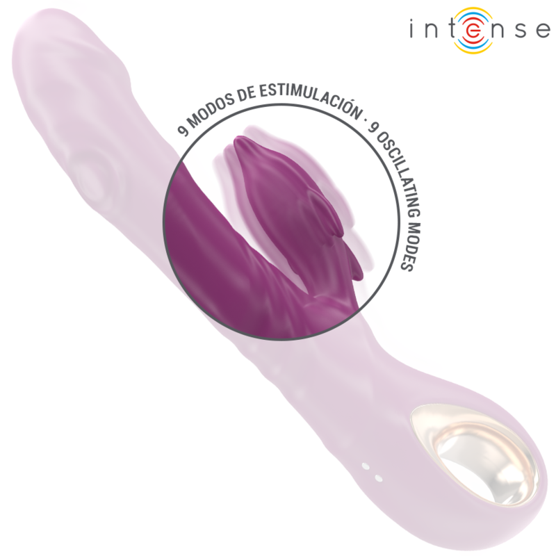 INTENSE - VIOLETTER DELFIN-MULTIFUNKTIONSVIBRATOR MIT STIMULIERENDER ZUNGE