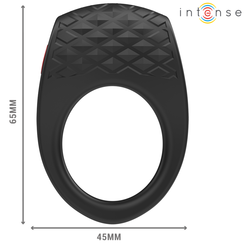 INTENSE - CLOVER PENISRING VIBRATOR 10 VIBRATIONEN SCHWARZ