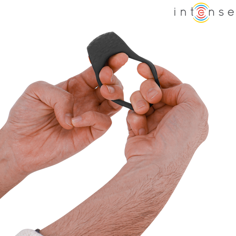 INTENSE - CLOVER PENISRING VIBRATOR 10 VIBRATIONEN SCHWARZ