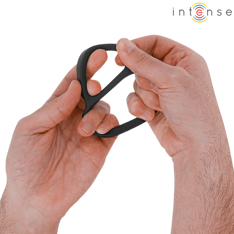 INTENSE - BOBBY DOPPELRING SILIKON PENISRING SCHWARZ