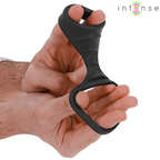 INTENSE - THEO DOPPELTER PENISRING SILIKON SCHWARZ MODELL 3
