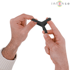 INTENSE - CARSON DOPPELTER SILIKON-PENISRING SCHWARZ MODELL 4