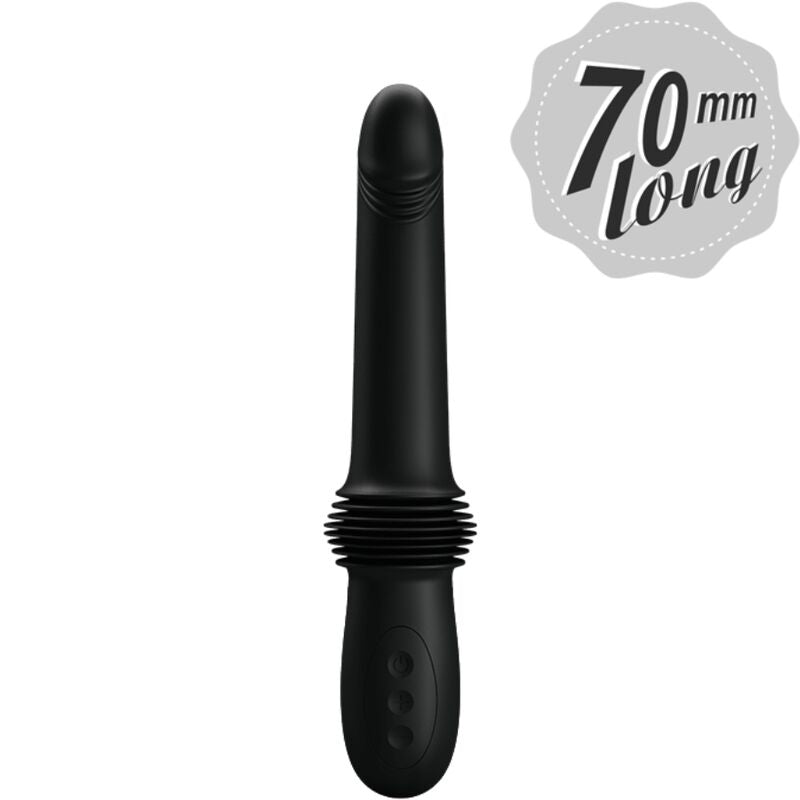 PRETTY LOVE - VIBRATOR PAZUZU 3 SCHUBMODI SCHWARZ