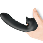 PRETTY LOVE - HOBGOBLIN FINGERVIBRATOR 12 VIBRATIONS + KLITORISSTIMULATOR SCHWARZ