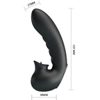 PRETTY LOVE - HOBGOBLIN FINGERVIBRATOR 12 VIBRATIONS + KLITORISSTIMULATOR SCHWARZ