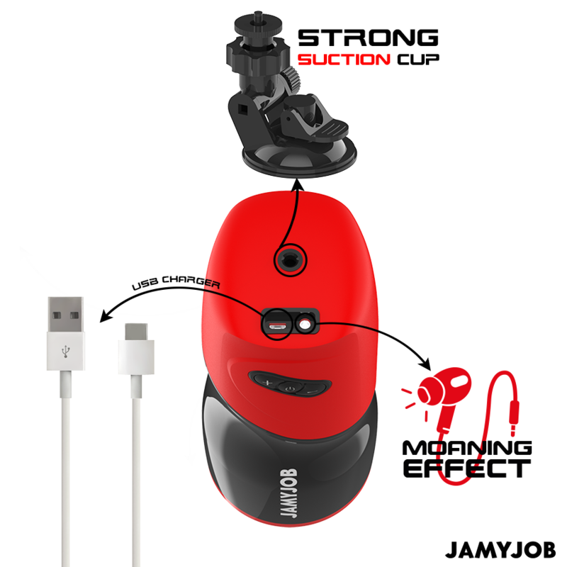 JAMYJOB - AUTOMATISCHER VAGINA-MASTURBATOR XPEED MIT 5 SCHUBMODI UND SOUNDEFFEKT