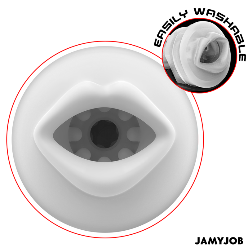JAMYJOB - MEGABITE AUTOMATIK-MUNDMASTURBATOR MIT 5 SAUG- UND VIBRATIONSMODI