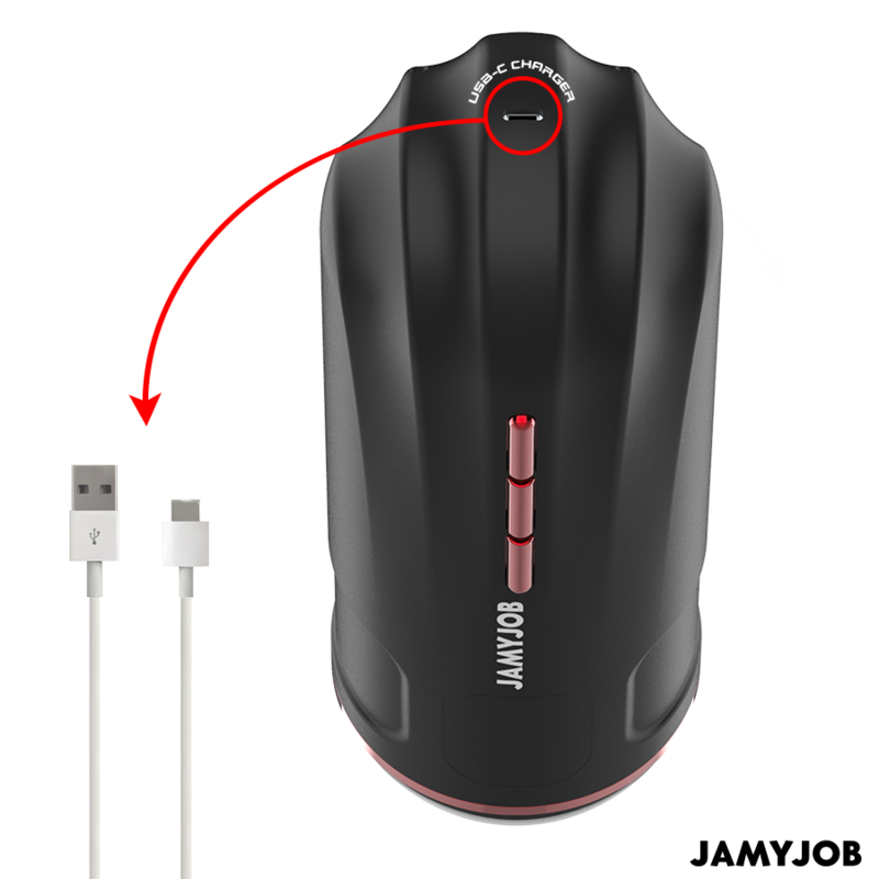 JAMYJOB - MEGABITE AUTOMATIK-MUNDMASTURBATOR MIT 5 SAUG- UND VIBRATIONSMODI