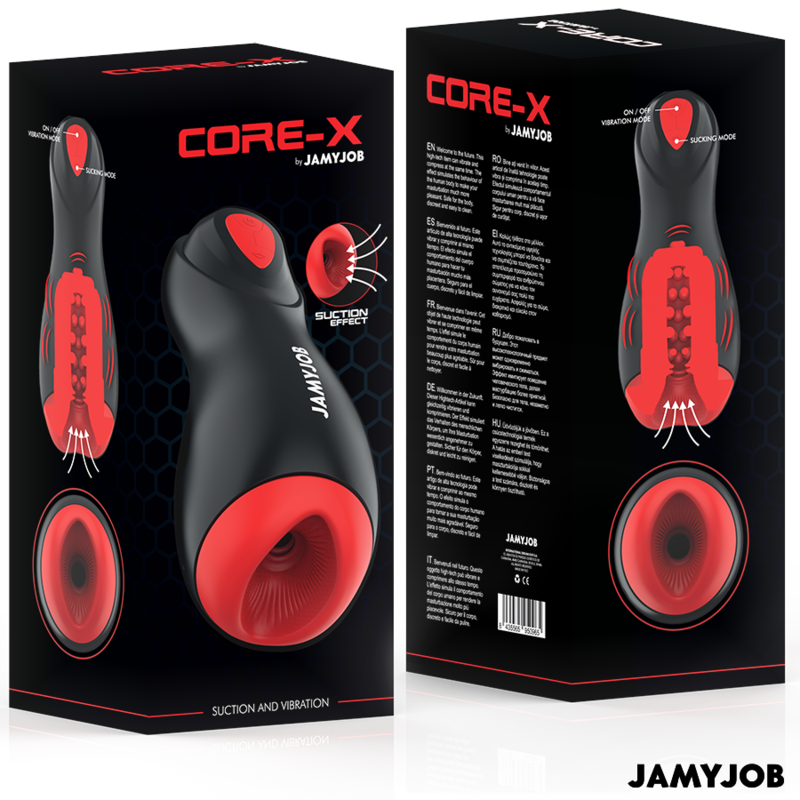 JAMYJOB - CORE-X AUTOMATISCHER MASTURBATOR MIT 5 SAUG- UND VIBRATIONSMODI