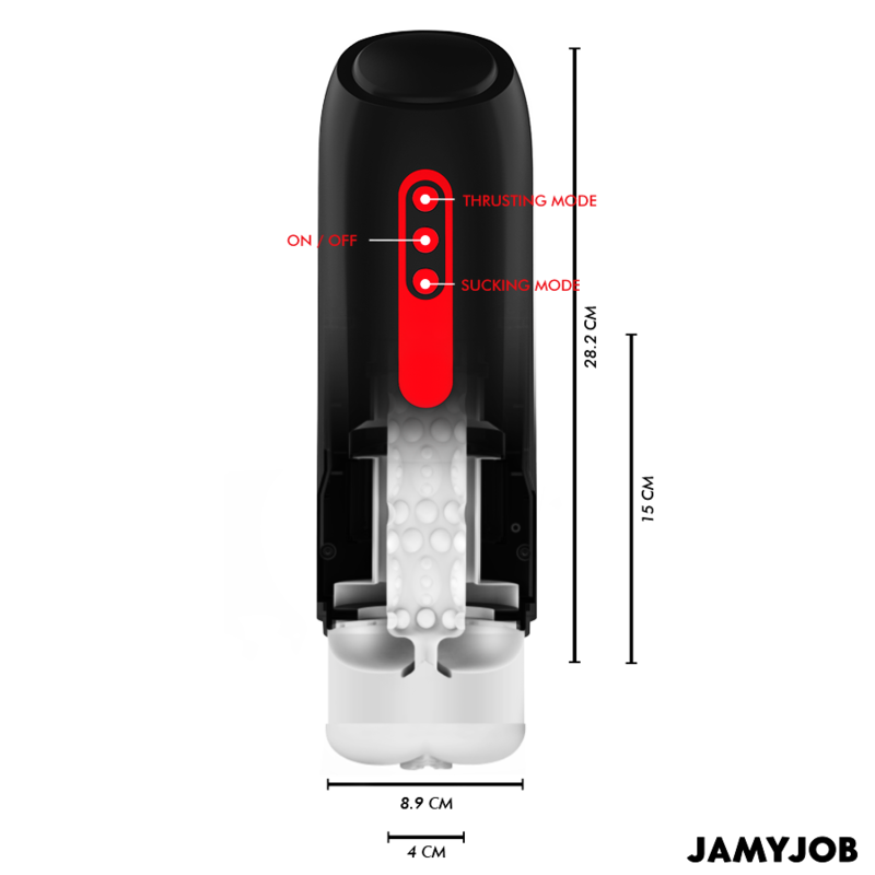 JAMYJOB - AUTOMATISCHER VAGINAL-MASTURBATOR PHANTOM MIT 5 SAUG- UND SCHUBMODI
