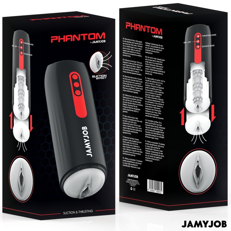 JAMYJOB - AUTOMATISCHER VAGINAL-MASTURBATOR PHANTOM MIT 5 SAUG- UND SCHUBMODI