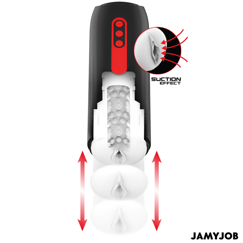 JAMYJOB - AUTOMATISCHER VAGINAL-MASTURBATOR PHANTOM MIT 5 SAUG- UND SCHUBMODI