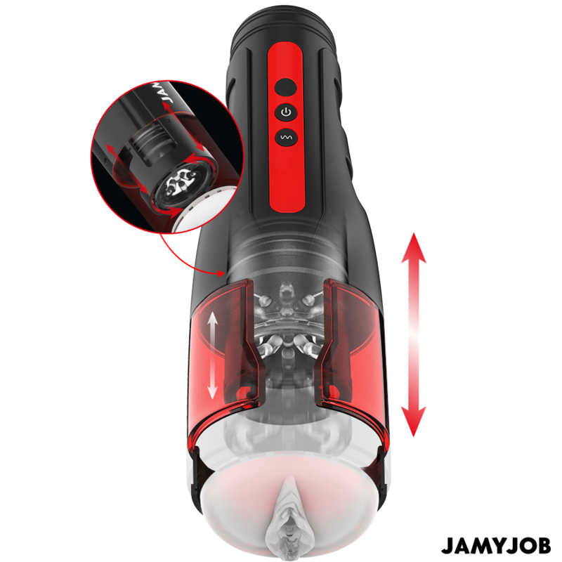 JAMYJOB - AUTOMATISCHER VAGINA-MASTURBATOR CYCLONE 10 ROTATIONS- UND SCHUBMODI