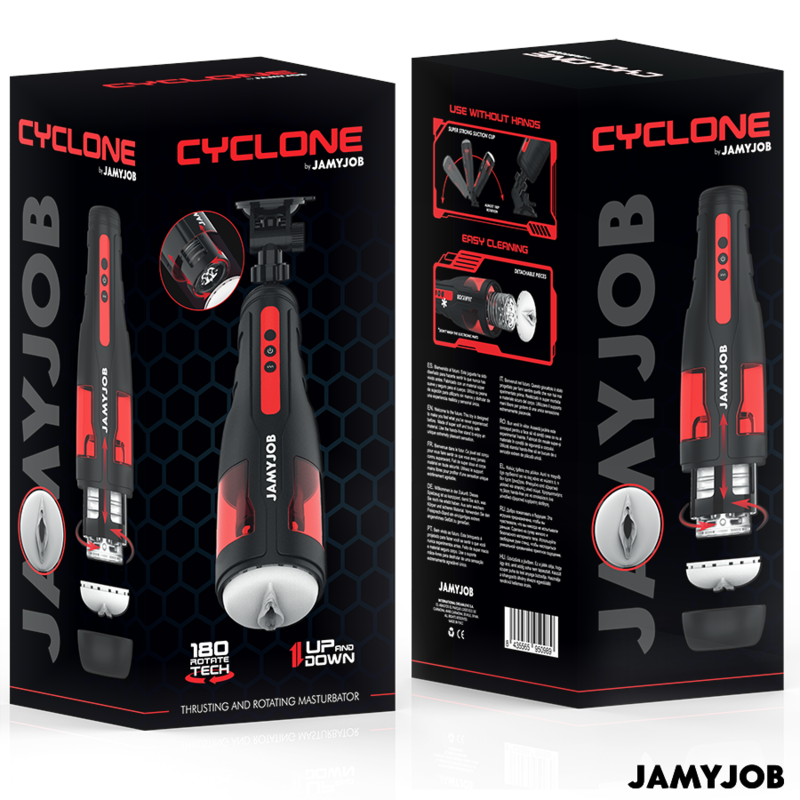 JAMYJOB - AUTOMATISCHER VAGINA-MASTURBATOR CYCLONE 10 ROTATIONS- UND SCHUBMODI