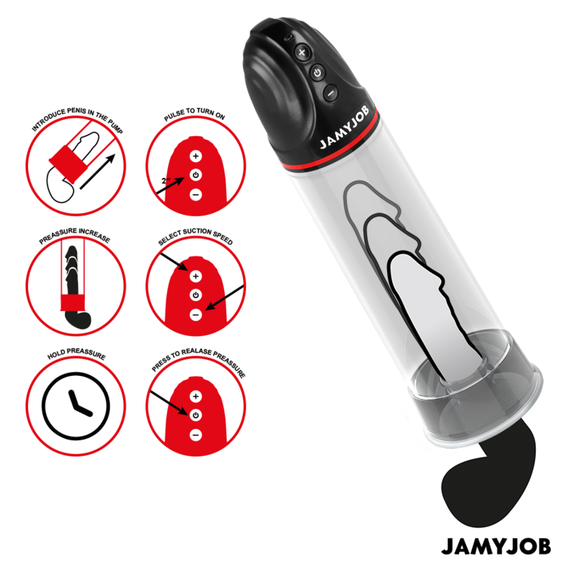JAMYJOB - AUTOMATISCHE XPAND-PUMPE 3 SAUGSTUFEN GRAU