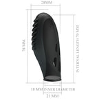 PRETTY LOVE - SILIKON-FINGERVIBRATOR GILO SCHWARZ
