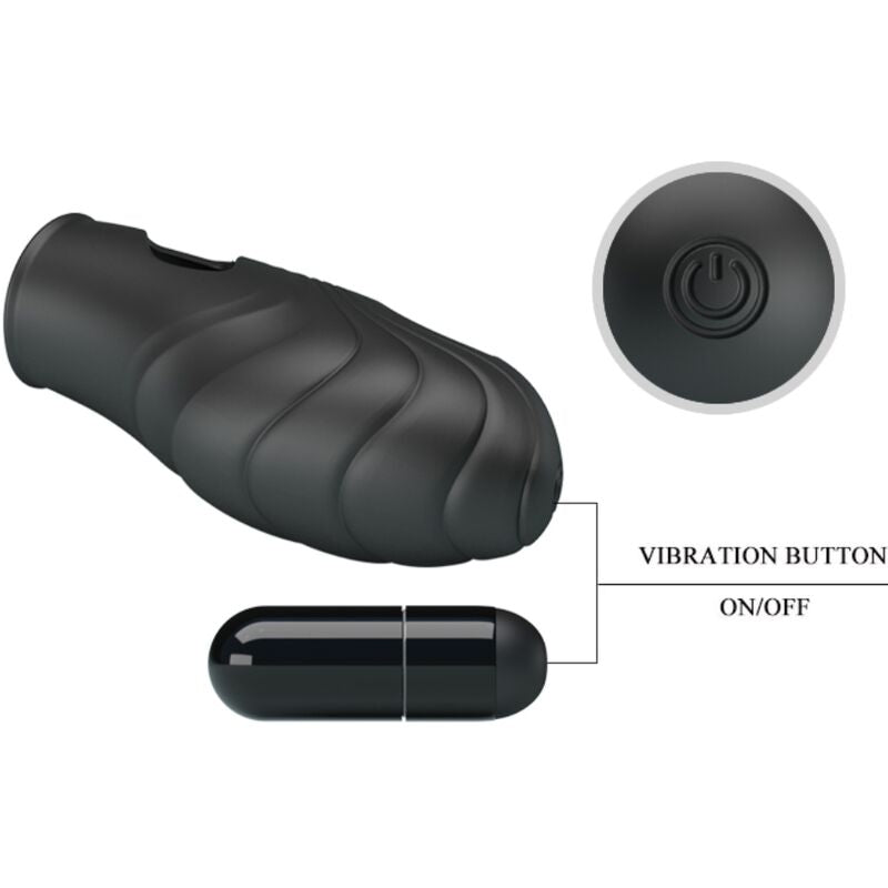 PRETTY LOVE - FINGERVIBRATOR AUS SCHWARZEM FLÜSSIGSILIKON