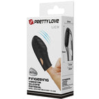 PRETTY LOVE - FINGERVIBRATOR AUS SCHWARZEM FLÜSSIGSILIKON