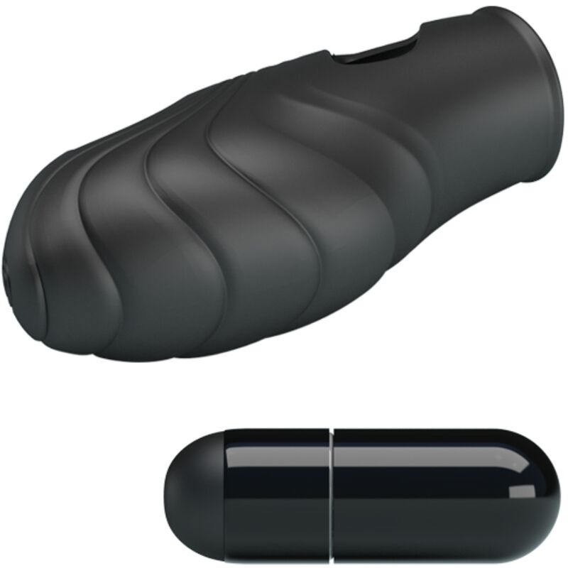 PRETTY LOVE - FINGERVIBRATOR AUS SCHWARZEM FLÜSSIGSILIKON