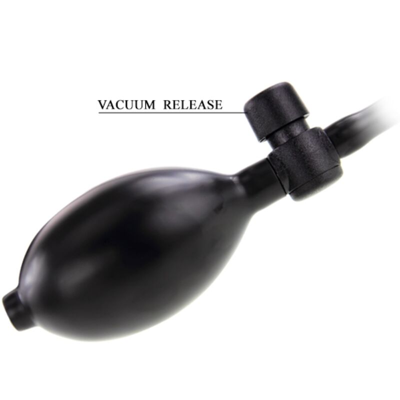 PRETTY LOVE - AUFBLASBARER ANALPLUG SCHWARZ