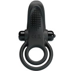 PRETTY LOVE – DOPPELTER VIBRATIONSCOCKRING + KLITORISSTIMULATOR 10 VIBRATIONEN SCHWARZ