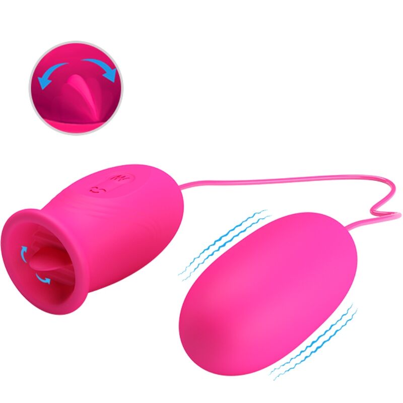 PRETTY LOVE – VIBRATIONSEI DAISY + STIMULIERENDE KLITORISZUNGE PINK