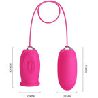 PRETTY LOVE – VIBRATIONSEI DAISY + STIMULIERENDE KLITORISZUNGE PINK