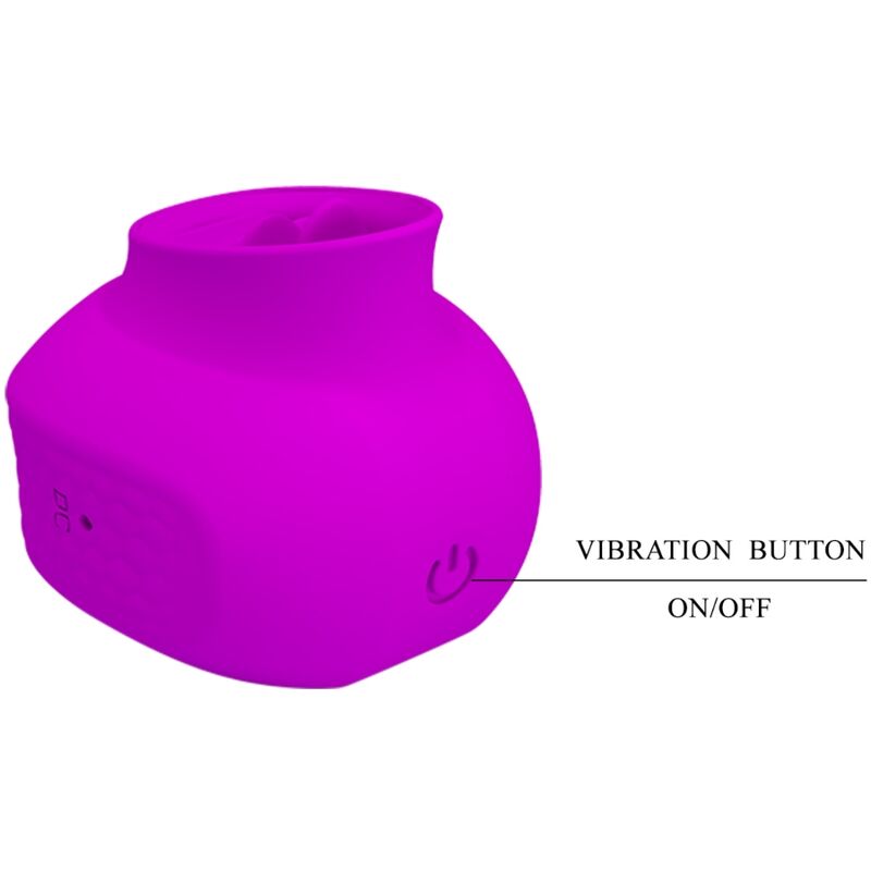 PRETTY LOVE - KLISTORISSTIMULATOR ESTELLE ZUNGE 12 VIBRATIONEN VIOLETT