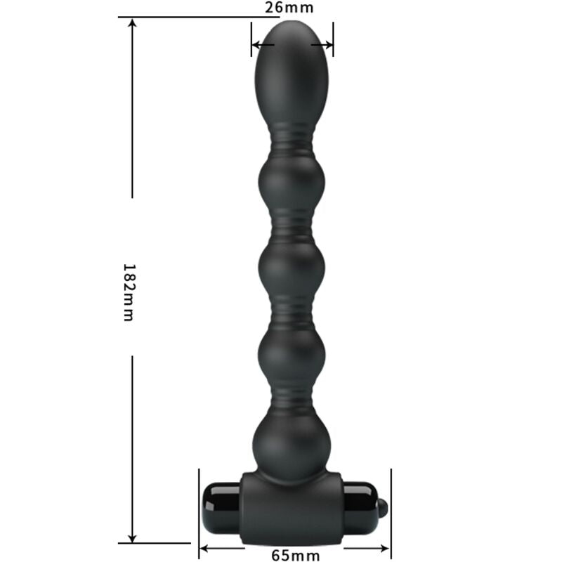PRETTY LOVE - PLUG ANAL LYNN SILIKON 10 VIBRATIONEN SCHWARZ