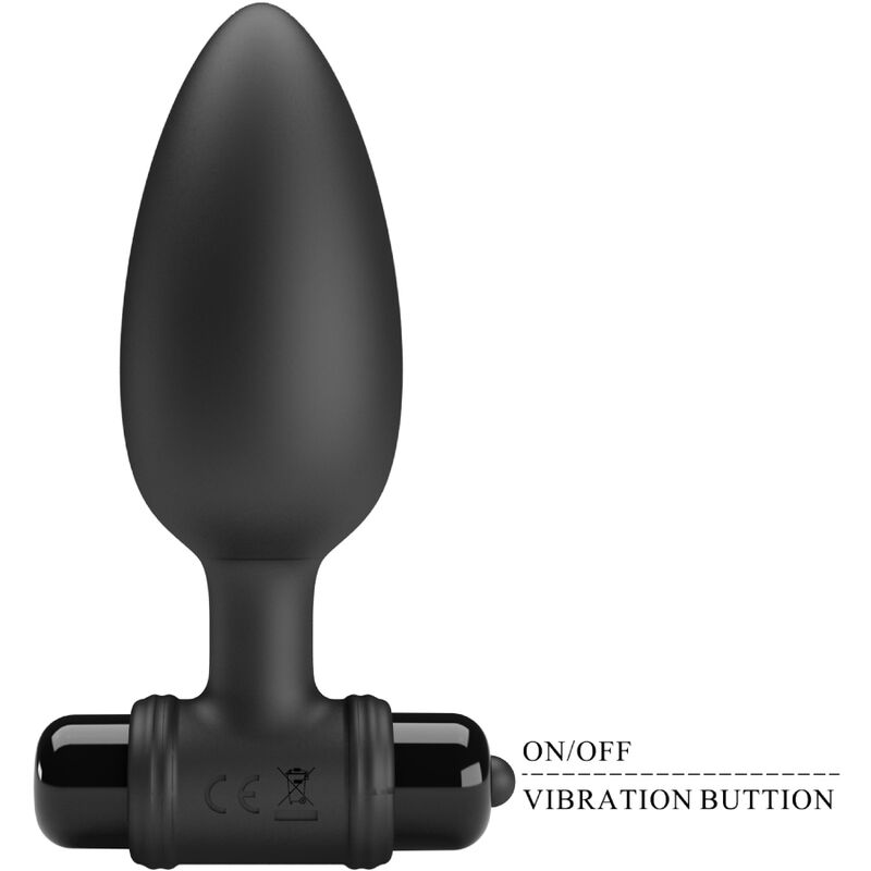 PRETTY LOVE - VIBRA BUTT PLUG 2 ANALPLUG 10 VIBRATIONEN SCHWARZ