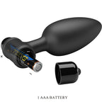PRETTY LOVE - VIBRA BUTT PLUG 2 ANALPLUG 10 VIBRATIONEN SCHWARZ