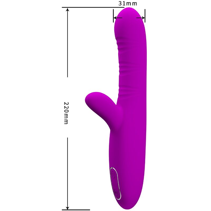 PRETTY LOVE – ANGELIQUE MULTIFUNKTIONSVIBRATOR + KLITORISSTIMULATOR VIOLETT