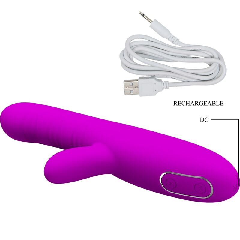 PRETTY LOVE – ANGELIQUE MULTIFUNKTIONSVIBRATOR + KLITORISSTIMULATOR VIOLETT