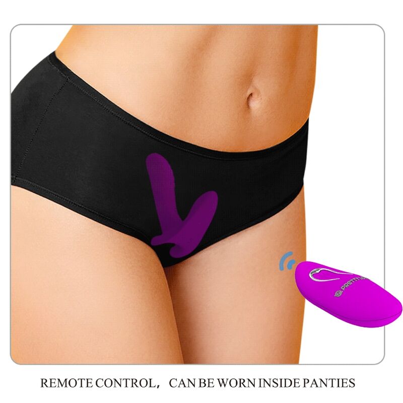 PRETTY LOVE - MASSAGEGERÄT & VIBRATOR 12 VIBRATIONSSTUFEN FERNBEDIENUNG VIOLETT