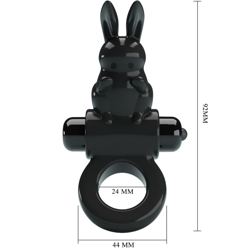PRETTY LOVE - ANALE VIBRATIONSREIFEN RABBIT 10 VIBRATIONEN SCHWARZ