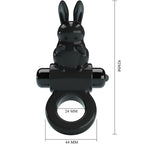 PRETTY LOVE - ANALE VIBRATIONSREIFEN RABBIT 10 VIBRATIONEN SCHWARZ