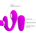 PRETTY LOVE - THUNDERBIRD DOPPELVIBRATOR STRAP-ON MIT FERNBEDIENUNG VIOLETT