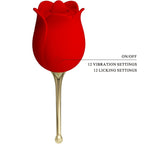 PRETTY LOVE - ROSE LOVER KLITORISSTIMULATOR ROSA 12 VIBRATIONEN ROT
