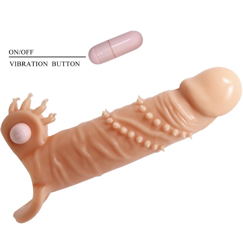 PRETTY LOVE – CONNOR PENISHÜLLE + KLITORISSTIMULATOR FLEISCHFARBEN