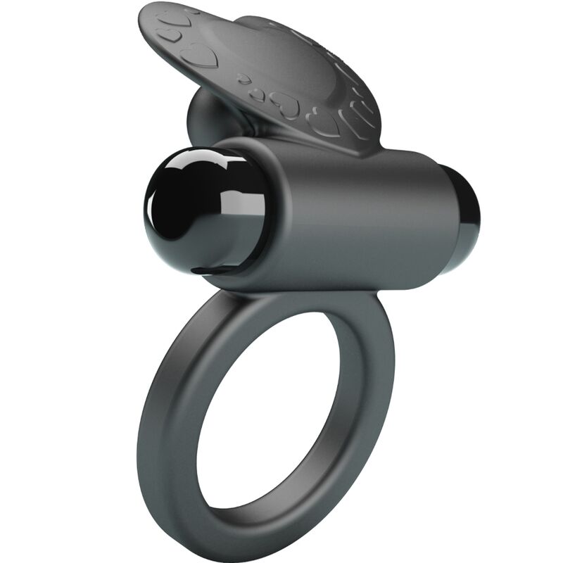 PRETTY LOVE - VIBRIERENDER RING DEBONAIRE HASE 10 VIBRATIONEN SCHWARZ