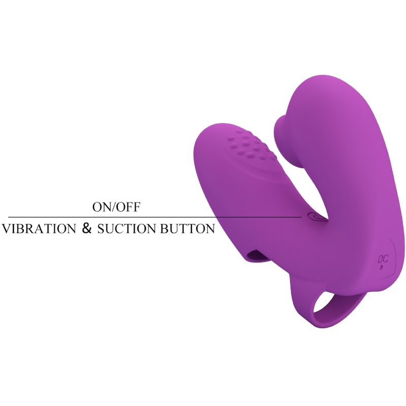 PRETTY LOVE - FINGERVIBRATOR ATHENA MIT KLITORISSTIMULATOR LILA