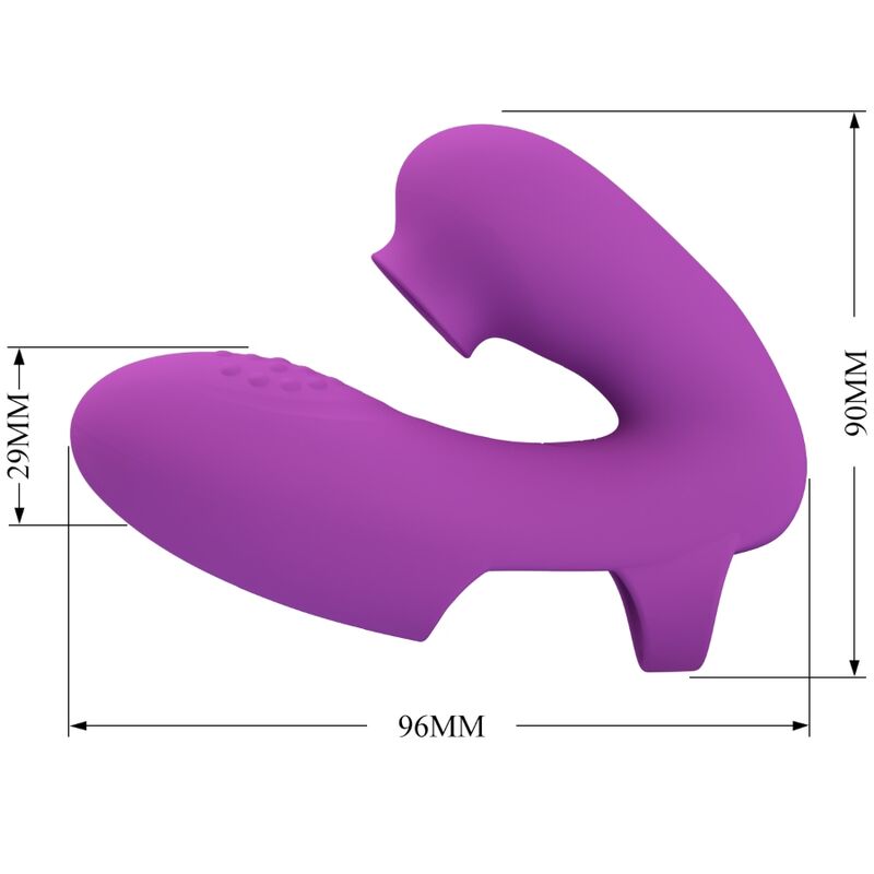 PRETTY LOVE - FINGERVIBRATOR ATHENA MIT KLITORISSTIMULATOR LILA