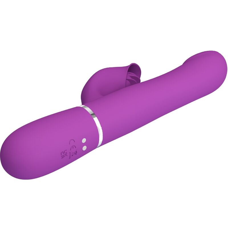 PRETTY LOVE - 4-IN-1-VIBRATOR UND MULTIFUNKTIONSDISPOSITIV LILA