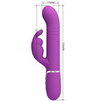 PRETTY LOVE - VIBRATEUR LAPIN MULTIFONCTION COALE 4 EN 1 VIOLET