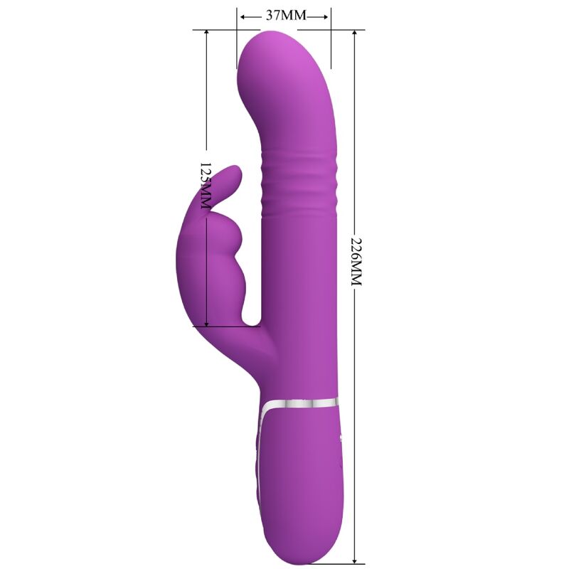 PRETTY LOVE - MULTIFUNKTIONALER HASENVIBRATOR COALE 4-IN-1 VIOLETT