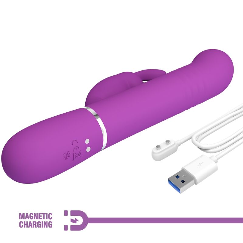 PRETTY LOVE - MULTIFUNKTIONALER HASENVIBRATOR COALE 4-IN-1 VIOLETT