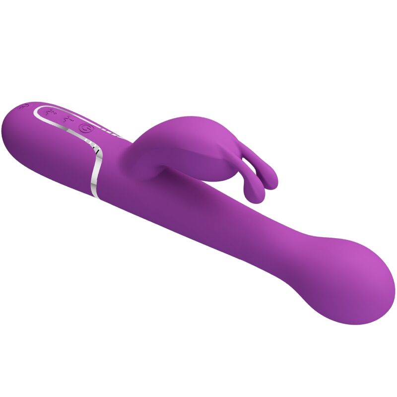 PRETTY LOVE - VIBRATOR HASE MULTIFUNKTIONAL 3 IN 1 DEJON VIOLETT